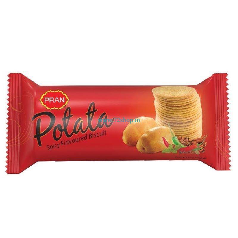 PRAN Potato Biscuit – 4 Packs × 75g (Total 300g) PRAN Potato Biscuit – 4 Packs × 75g (Total 300g)