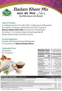Mehran Badam Kheer 155 Grams Buy Now