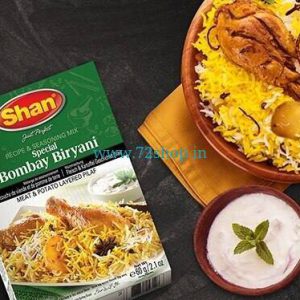 Shan Bombay Biryani Masala Online 60 Grams Pack - Genuine Authentic Mix