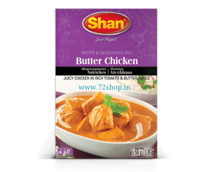 Shan Butter Chicken Masala Imported Spice Mix 50 Grams - Genuine Authentic Taste