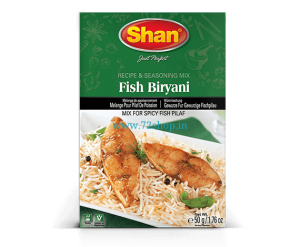 Shan Fish Biryani Masala Imported Spice Mix (50gm) Genuine Authentic Taste Buy Online India