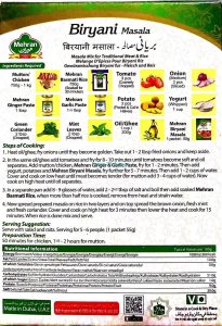 Mehran Biryani Masala 50 Grams Imported Online - Buy Now Enhance Your Biryani Flavor