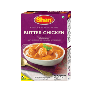 Shan Butter Chicken Masala Imported Spice Mix 50 Grams - Genuine Authentic Taste