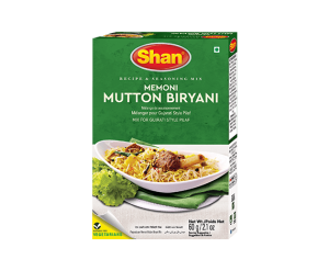 Shan Memoni Mutton Biryani Imported Masala Spice Mix (60gm) Genuine Authentic Taste ISO 9001:2008